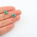 6mm Yuvarlak Yeşil Murano