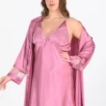 2li Gülkurusu Sabahlık Takımı Bigsize 6204