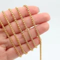 Altın Kap. 2,5mm Hasır Zincir 1mt