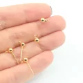 Altın Kap. 4mm Top Çivi Küpe