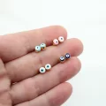 Altın Kaplama 5 mm Mineli Nazar Boncuğu