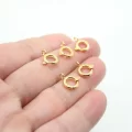 Altın Kaplama Büyük Yuvarlak Kilit 8mm