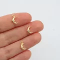 Altın Kaplama Mini Zirkonlu Ay