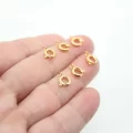 Altın Kaplama Orta Yuvarlak Kilit 6mm