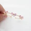 Altın Kaplama Pembe Fiyonk Bileklik