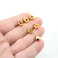Altın Kaplama Tek Taş Sallantı Aparat Topaz