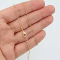 Altın Kaplama Top Zincirli Hazır Kolye 40cm
