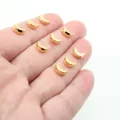 Altın Kaplama Üstten Delikli Mini Ay 10 gr