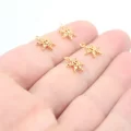 Altın Kaplama Zirkon Taşlı Mini Güneş