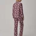 AMY Şık Rahat Kadın Pijama Takımı Mor Renk