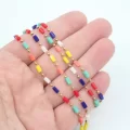 Baget Kristal Taşlı Çelik Zincir