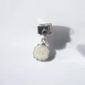 Beyaz İstiridye Detaylı Sallantılı İtalyan Charm