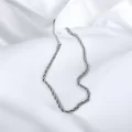 Burgu Zincir Kolye Gümüş Renk