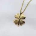 Burgu Zincirli Yonca Kolye 60cm