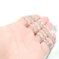 Çelik Gümüş 2.5mm Küp Zincir
