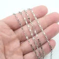 Çelik Gümüş 2mm Küp Zincir