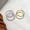 Çelik Halka Küpe Oval 3 Cm