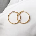 Çelik Halka Küpe Oval 4 Cm