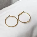 Çelik Halka Küpe Oval 4 Cm