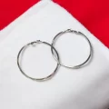 Çelik Halka Küpe Oval 6 Cm