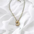Çelik Harf Kolye Gold C
