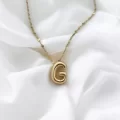 Çelik Harf Kolye Gold G