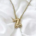 Çelik Harf Kolye Gold Z