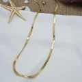 Çelik İtalyan Zinciri Kolye Gold Renk 60cm
