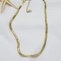 Çelik İtalyan Zinciri Kolye Gold Renk 60cm