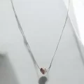 Çelik Kalp Kolye Gümüş Renk