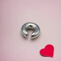 Çelik Kıkırdak Küpe Gümüş Renk