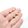Çelik Küçük Metal Kalp Sarı
