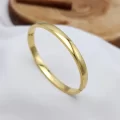 Çelik Oval Bilezik Gold Renk