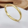 Çelik Oval Bilezik Gold Renk