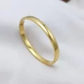 Çelik Oval Bilezik Gold Renk
