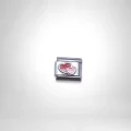 Çift Kalp Detaylı İtalyan Charm