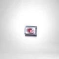 Çift Kalp Detaylı İtalyan Charm
