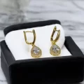 Damla Çelik Küpe Zirkon Taşlı