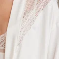 Kaliteli Şık 3Lü Ekru Pijama Takımı