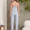 Kaliteli Şık Mist Renkli 3Lü Pijama Takımı