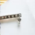 Fiyonk ve Kalp Detaylı İtalyan Charm