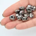 Flat Drop Boncuk Koyu Gri 25gr