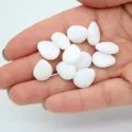 Flat Drop Boncuk Mat Beyaz 25gr