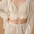 FLEUR Şık ve Rahat Braletli Kadın Pijama Takımı - Neutral