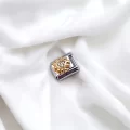Güneş Detaylı Charm Taşlı
