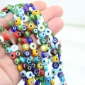 İpe Dizili 8mm Mix Cam Nazar