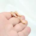 İthal Pembe Simli İstiridye Kolye Ucu Altın