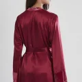 Kaliteli Şık 3lü Kadın Pijama Takımı - Bordo Renk