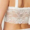 Kadife Şık Kadın Crop Pijama Takımı - Ekru
