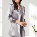 Kadife Şık Kadın Crop Pijama Takımı - Royal